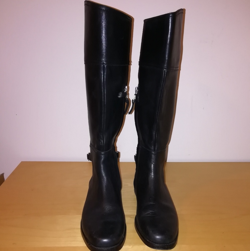 Ralph Lauren black leather boots - Picture 7 of 8